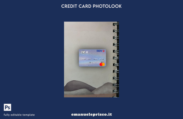 modello frontale photolook mastercard Vietnam BIDV stile verificato